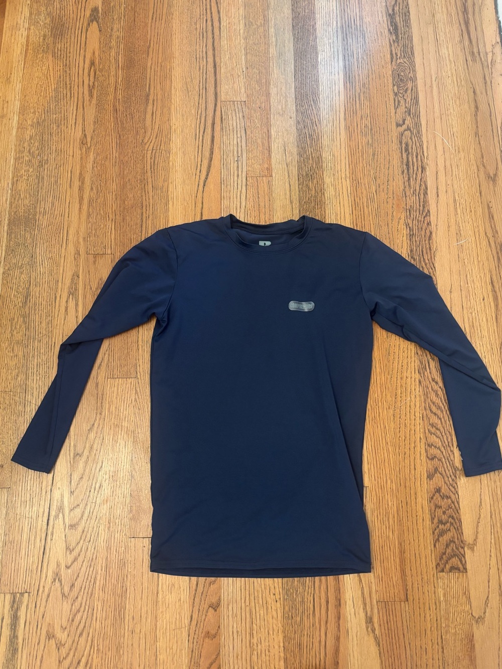 Russell Athletic Long Sleeve Compression Dri-Fit Workout Shirt Size L Excellent